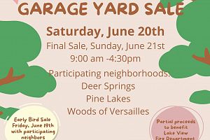 Annual Neighborhood Garage Sale 30+ Homes!