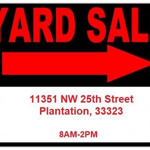 Yard sale photo in Plantation, FL