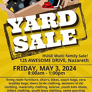 Yard sale photo in Nazareth, PA