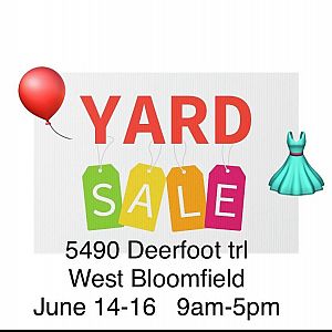Yard sale photo in West Bloomfield, MI