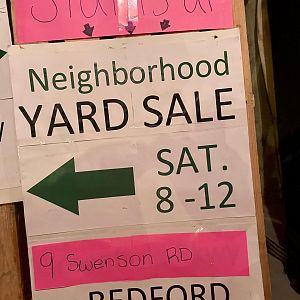 Yard sale photo in Bedford, NH