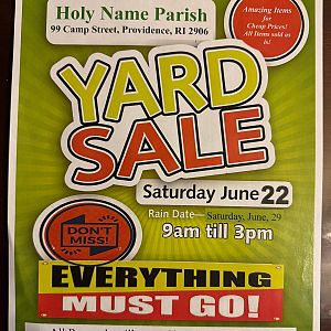 Yard sale photo in Providence, RI