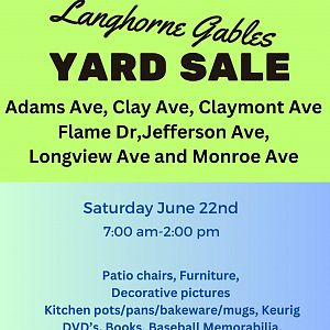 Yard sale photo in Langhorne, PA