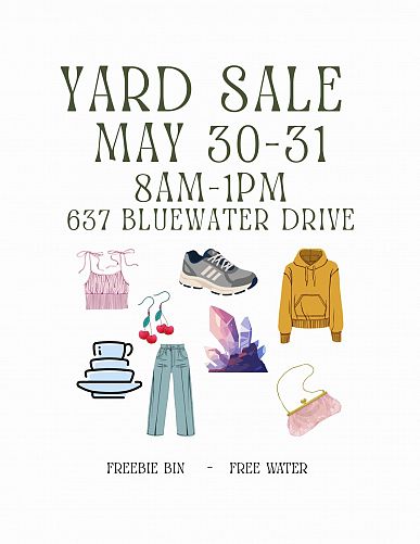 BLUEWATER DRIVE YARD SALE cover
