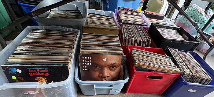 Huge Multi-family garage sale (vinyl, media, toys, bikes, pokemon) photo