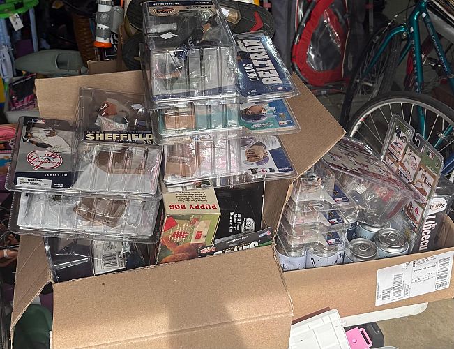 Huge Multi-family garage sale (vinyl, media, toys, bikes, pokemon) photo