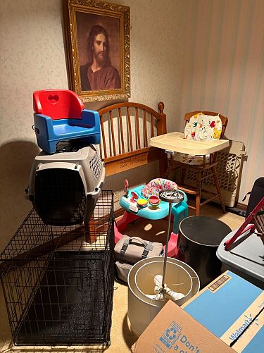 Cleaning out photo