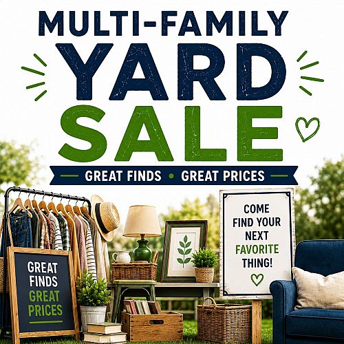 MULTI-FAMILY YARD SALE – 8+ FAMILIES