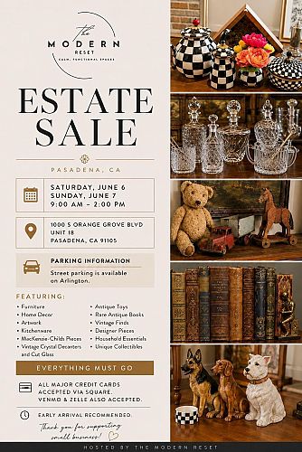 Estate Sale - Home Decor, Antique Crystal, Vintage Toys and Books photo