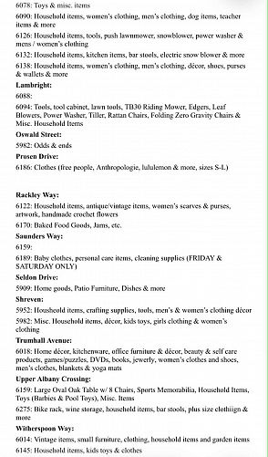 Upper Albany West Community Garage Sale Weekend - FRIDAY 6/5 through SUNDAY 6/7 photo