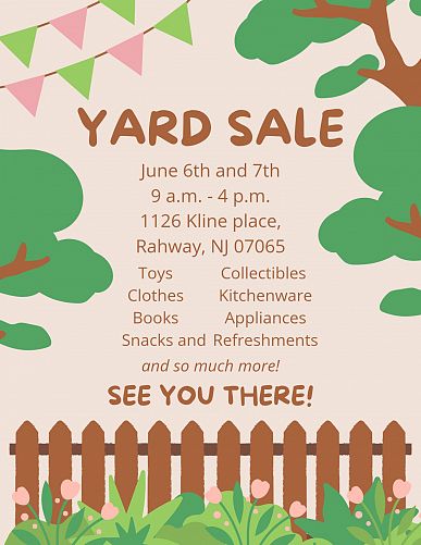 Spring cleaning yard sale photo