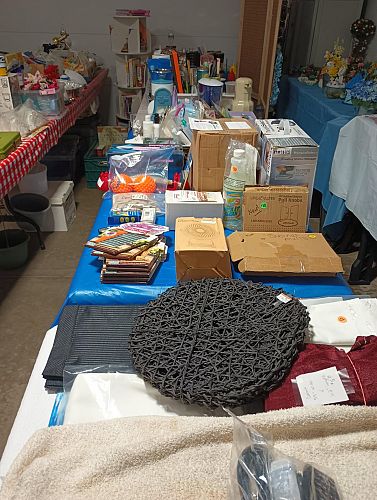 10+ families gathering their "treasures" = one MASSIVE GIANT garage sale! photo