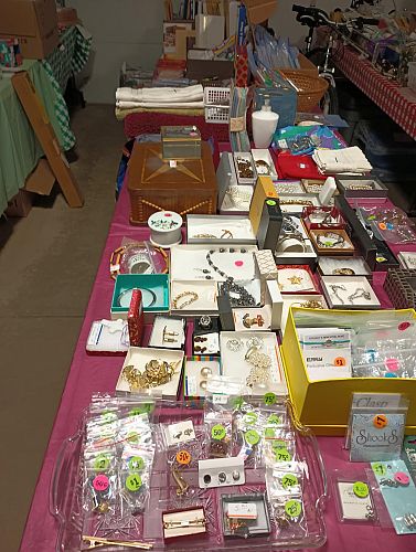 10+ families gathering their "treasures" = one MASSIVE GIANT garage sale! photo
