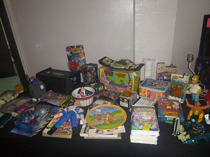 Large Garage Sale Vintage Toys & Items photo