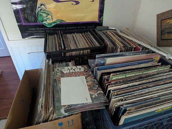 BIG COLLECTIBLE SALE! LPs, Comics, Action Figures, LPs, Posters, T-Shirts, Fun photo