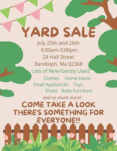 Huge Yard Sale!!