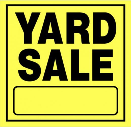YARD SALE SUNDAY 7/26 MOST ITEMS 1.00-5.00 cover
