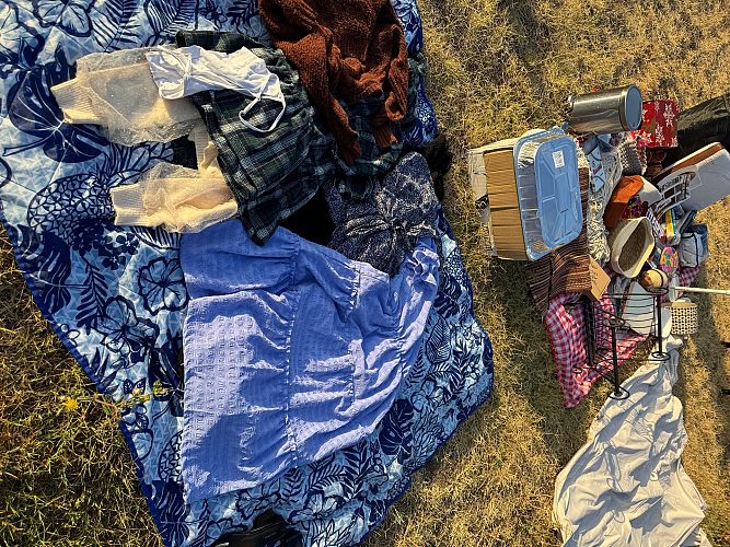 Free items plus yard sale cover