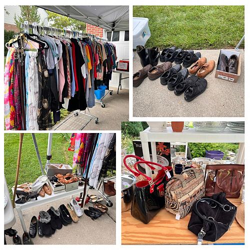 HUGE Multi-Family Garage Sale: Clothing Kitchen Household Vintage Watches etc